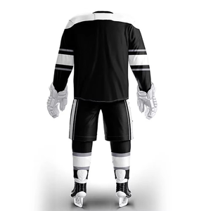 Tenues de hockey sur glace personnalisées professionnelles 2025, respirantes, séchage rapide, écologiques, 100% polyester, légères, manches longues - Product Image 2