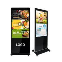 Kiosque tactile vertical extérieur OEM en gros de 32 à 86 pouces, Totem Android LCD, affichage numérique avec revêtement anti-reflets, garantie 1 an