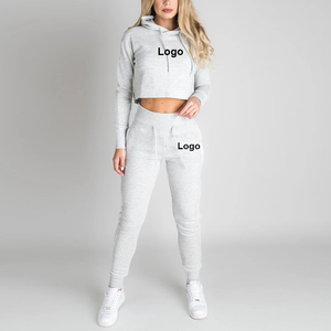 Women's Custom Winter Fashion Tracksuits Heavyweight Breathable Two-Piece <b>Sweat</b> Suit for Running - Product Image 4