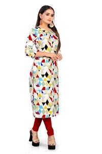 ผ้า crape พร้อมที่จะสวมใส่สำหรับผู้หญิงผู้หญิงพิมพ์ดิจิตอลพิเศษสุดพิเศษแฟนซีดีไซน์ล่าสุดอินเทรนด์ - Product Image 3