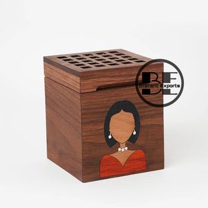Quemador de incienso Bakhoor de madera árabe de lujo de alta calidad para el hogar Ramadán Eid regalo importado de la India - Product Image 2