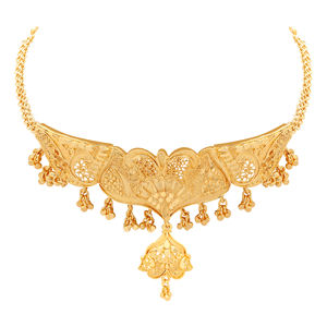 Collares de formación chapados en oro con tinte, joyería de Festival, joyería artificial de lujo, Exportación de cobre y latón chapado en oro laminado - Product Image 4