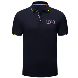 Camiseta Polo de manga corta clásica tejida de algodón de alta calidad para hombres y mujeres, Impresión de logotipo personalizado, fábrica al por mayor esencial - Product Image 2