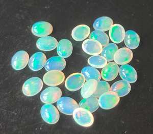 3x4mm-10x14mm โอปอลเอธิโอเปียนธรรมชาติทรงวงรีทรงหลังแบนทรงหลวมโอปอลอัญมณีคุณภาพสูงสำหรับการทำเครื่องประดับ - Product Image 2