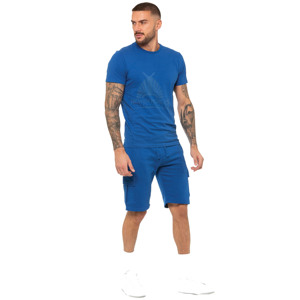 Novedad de verano al por mayor, ropa deportiva para hombre, chándal de gimnasio, camiseta, conjunto de 2 piezas, pantalones cortos para correr con logotipo personalizado, poliéster y algodón - Product Image 2