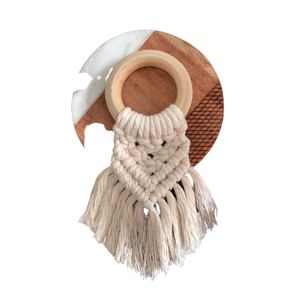 Porte-serviettes en coton fait à la main et macramé décoration fournitures de cuisine pour vaisselle accessoires de mariage et d'événement de fête - Product Image 3