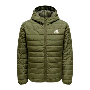 Chaqueta de Invierno Acolchada con Capucha para Hombre, Diseño Moderno, con Logotipo Frontal, Color y Talla Personalizables, para Uso Casual - Product Image 1