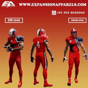 Uniformes de football américain XL pour jeunes de haute qualité conçus sur mesure, maillots de style pantalon avec option de nom de joueur d'équipe - Product Image 4