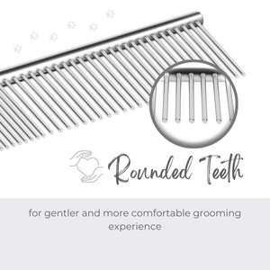 Professional Stainless Steel Grooming Comb for Medium Pets Simple Style Cat Comb Tool for Removing Tangles Knots Dog Grooming - Product Image 6