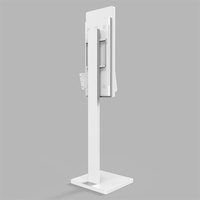 Terminal de autoservicio con pantalla táctil de 18.5 pulgadas, escáner QR, lector de tarjetas NFC, cámara frontal y sistema de pago para tiendas minoristas rápidas.