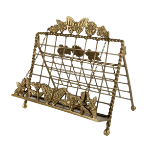 Estantería de libros hecha a mano, estantes flotantes de Metal dorado de mariposa hechos a mano, estantes para libros, estante de almacenamiento adecuado para dormitorio, sala de estar - Product Image 1