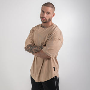 เสื้อยืดคอกลมสำหรับผู้ชายไซส์ใหญ่พิเศษผ้าฝ้าย100% โพลีเอสเตอร์ออกแบบได้ตามต้องการผ้าฝ้ายพรีเมียมขนาดใหญ่กว่าปกติ - Product Image 4