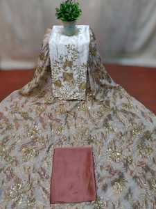 Vestido Clásico 2026 con Encanto Discreto, Estilo Fransawi, con Cuentas de Dirac y Tejido Jacquard de Gasa, Antiestático, para Niñas, Boda Somalí - Product Image 6