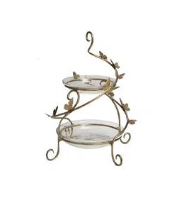 Support à gâteau en métal blanc Supports à cupcakes ronds Fête d'anniversaire de mariage Dessert Cupcake Piédestal Plaque d'affichage - Product Image 5