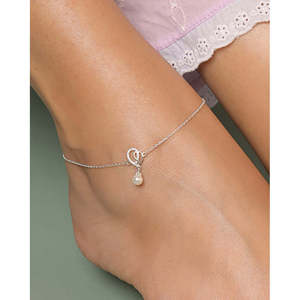 Compre Tobilleras/Payals de Plata 925 100% Auténtica para Mujeres y Niñas, Estilo Lindo, Chapadas en Oro con Material de Oro de 14K y Diamante como Piedra Principal - Product Image 4