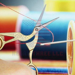 Tijeras de bordado de 3,7 "y 4,5", hoja de corte afilada, mango dorado cómodo, herramientas de mano, corte de roscado, uso múltiple - Product Image 3