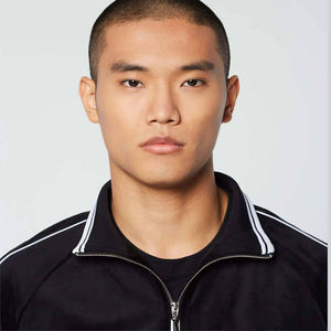 Winter Black <b>Velour</b> Plus Size Men's Tracksuit Set White Piping Full Zip <b>Jogger</b> Suit Custom Logo Two Piece Solid 100% Cotton - Product Image 4