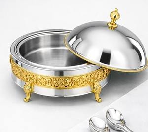 Casserole isotherme en acier inoxydable de luxe, artisanat indien, écologique, avec chauffe-plat pour tous les types de cuisinières - Product Image 4