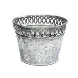 Elegant Creative Shining Mirror Polished Galvanized <b>Planters</b> and Pots Set Of 3 Different Sizes Garden Ware Home Decor <b>Planters</b> - Product Image 4