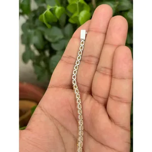 Natural Yellow Sapphire Oval Cut 10 Carat Rhodium Plated Fashion Tennis <b>Bracelet</b> <b>925</b> Sterling <b>Silver</b> Handmade Fine Gemstone - Product Image 5