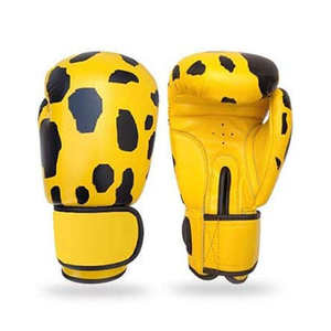 Gant de boxe en microfibre pour sac lourd en cuir 12oz Gants de boxe d'entraînement d'arts martiaux de combat Logo personnalisé - Product Image 5