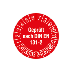 Etichetta di prova, Testato secondo DIN EN 131-2, 2031 - 2036, Pellicola standard/documento, Ø 30 mm - Product Image 2
