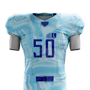 Nouveau style d'uniforme de football américain le mieux conçu pour les vêtements de sport respirants à manches courtes - Product Image 3