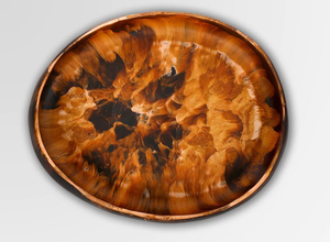 Bol de service à salade fait main en résine de belle couleur personnalisé bol de service fait main de conception de fabricant décoration de mariage en gros - Product Image 4