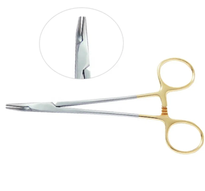 Portaagujas Manual Mayo Hegar, acero inoxidable de alta calidad, pinzas curvadas TC de tamaños personalizados, Etiqueta Privada - Product Image 2
