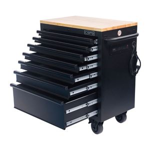 76cm Stainless Steel <b>Rolling</b> Storage Workshop Cabinet with 07 Hand-Powered Drawers OEM Accepted <b>Tool</b> Set for Warehouses - Product Image 3