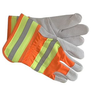 Gants de travail en cuir de vachette de haute qualité, best-seller, durables, anti-chaleur, pour travaux lourds, jardinage, sécurité, FARSANA - Product Image 4