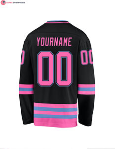 Logotipo de bordado por sublimación profesional de alta calidad OEM para equipos de clubes de hockey Jersey de hockey sobre hielo personalizado - Product Image 4