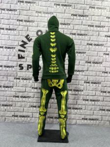 Survêtements à capuche zippés personnalisés pour hommes haute qualité Streetwear lourd couleur unie taille XL tenue de sport entièrement brodée - Product Image 6