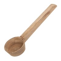 Cuillère doseuse à thé en acier inoxydable de qualité alimentaire, plaquée argent, polissage miroir, design classique, écologique, manche en bois, capacité de 10 ml