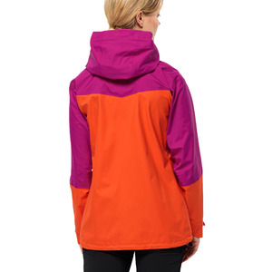 Vente chaude Veste coupe-vent zippée pour femmes Fabriqué en usine Panneau de contraste respirant Poches de capuche attachées Traitement fini - Product Image 2