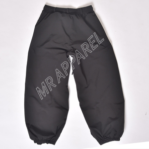 Pantalon de ski imperméable noir isolé avec taille élastique imprimé foudre et chevilles pour des performances en plein air - Product Image 2