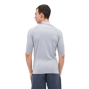 Camiseta de Natación para Hombre, Corte Ajustado, Poliéster y Elastano, Secado Rápido, Antiarrugas, Antipilling, Transpirable, Elástica, para Surf, Playa - Product Image 3