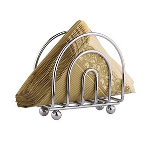 Elegant handcrafted metal wire <b>tissue</b> <b>holder</b> for home bathroom and <b>kitchen</b> with stylish durable and modern wire design - Product Image 5
