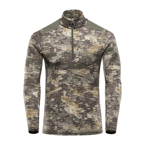 Qualité supérieure Personnalisé Chasse Tahr Merino Quarter Zip Camouflage Baselayer Hiver Imperméable Toile Tissu Coupe-Vent Respirant - Product Image 1