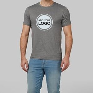 T-shirts Tech pour hommes T-shirt à col rond T-shirt blanc en polyester T-shirt de sport sérigraphie - Product Image 2