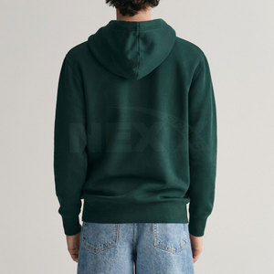 Sudaderas con Capucha Personalizadas con Logotipo, Tallas Grandes, para Hombre, Invierno, Sólidas, con Relieve, de Algodón/Poliéster, Transpirables y Resistentes al Viento, Más Vendidas - Product Image 3