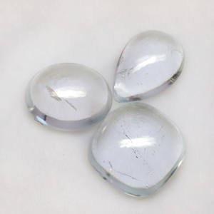 Hermosa piedra preciosa de cabujón de aguamarina-Lote de Aguamarina bien pulida-Piedras sueltas lisas naturales en suministro a granel - Product Image 4