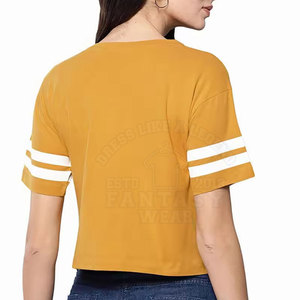 Camiseta Corta Básica de Moda para Mujer, Diseño Simple, Ropa Casual de Verano, Algodón Suave, Estilo Urbano para Mujer - Product Image 5