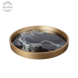 Bandeja texturizada plateada de diseño único, ideal para mesa moderna, centro de mesa decorativo para eventos y decoración del hogar - Product Image 5