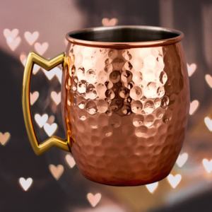 Taza de cobre de mula de Moscú ecológica con logotipo personalizado, acero inoxidable martillado para propietarios de bares para cócteles de fiesta y bebida - Product Image 4