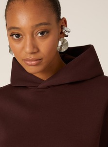 Sudadera con capucha cuadrada de moda para mujer, Sudadera con capucha de lana cálida, perfecta para Otoño e Invierno - Product Image 2