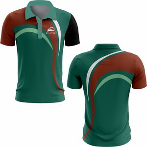 Camiseta de Manga Corta de Poliéster de Secado Rápido con Estampado Personalizado Premium para Golf y Uniformes de Trabajo - Product Image 3