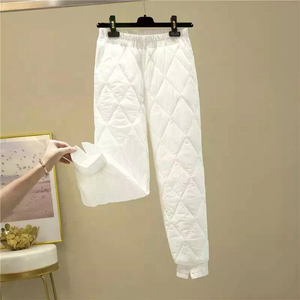 กางเกงพัฟเฟอร์ขายดีสำหรับฤดูหนาว ใส่สบาย ทรงปกติ สีพื้น รับสั่งทำสีได้ MOQ ต่ำ สำหรับผู้ชาย - Product Image 3