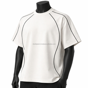 เสื้อยืดแขนสั้นผู้ชายผ้าฝ้าย 100% แบบกำหนดเอง พิมพ์ลายดิจิตอลโลโก้ OEM เป็นมิตรกับสิ่งแวดล้อม ระบายอากาศได้ดี สวมใส่สบาย ผู้ผลิตขายส่ง - Product Image 3