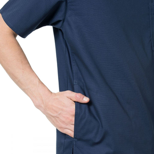 Unisex Clinical Scrub Nurse Uniform <b>Set</b> Sanitary Outfit Suit Made of Stretch Jersey Material for Healthcare Medical Hospital Use - Product Image 1